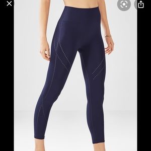 Fabletics High Waisted Perforated Seamless Capri